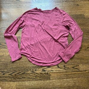 Sweaty Betty Breezy Long Sleeve T-Shirt Adventure Pink Small